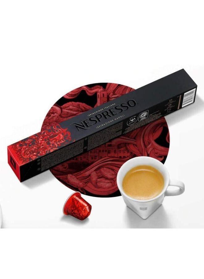 Nespresso Ispirazione Italiana Napoli Espresso Coffee Capsules, Original Line - 10 Pieces in 1 Sleeve - Image 3