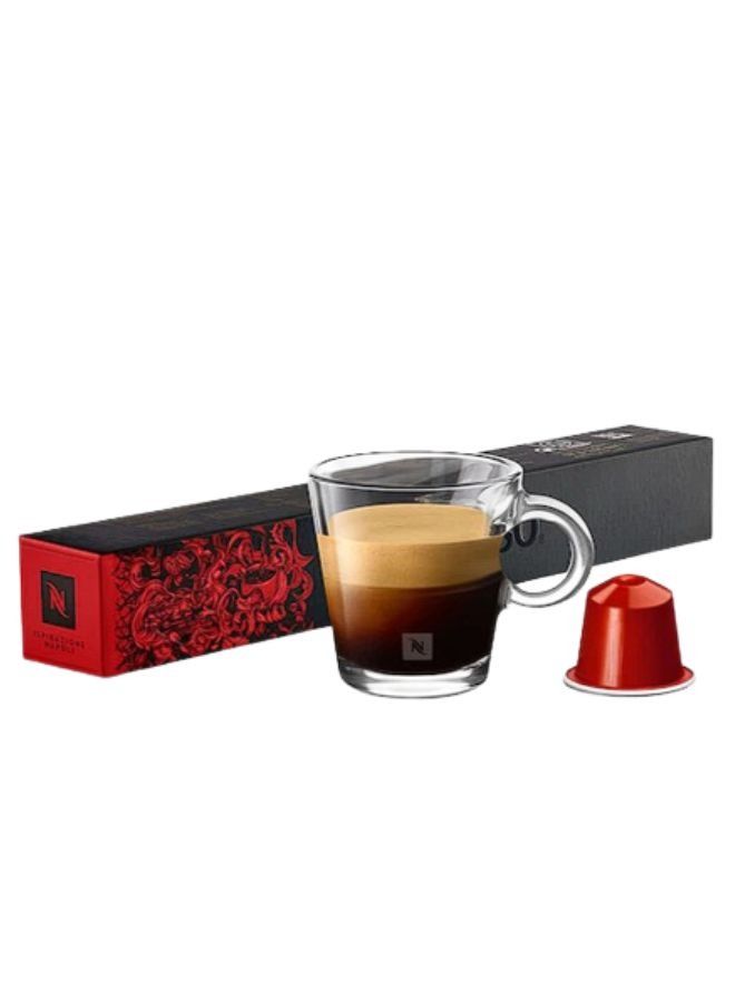 Nespresso Ispirazione Italiana Napoli Espresso Coffee Capsules, Original Line - 10 Pieces in 1 Sleeve - Image 1
