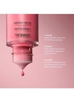 Hourglass Unreal Liquid Blush 10.3ml- Long-Lasting Blush Liquid - Up To 12 Hours - Whim  - Image 5