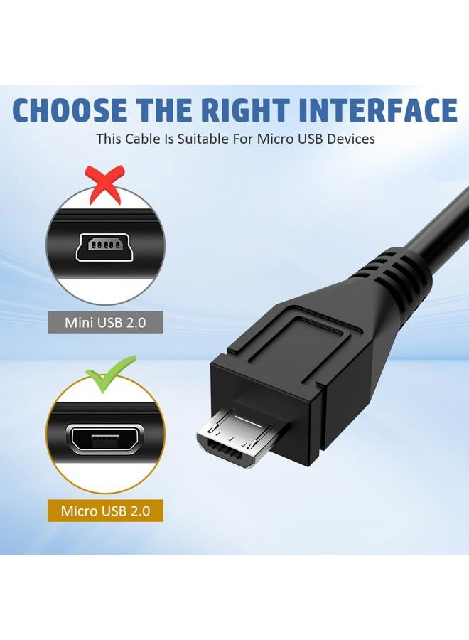 Eagleggo كابل شحن ميكرو USB، لجهاز أسترو MIXAMP PRO TR، USB 2.0، 6 أقدام، أسود - Image 4
