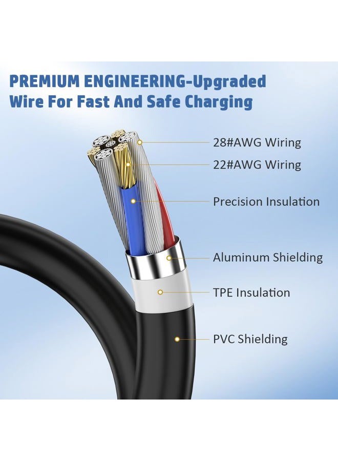 Eagleggo كابل شحن ميكرو USB، لجهاز أسترو MIXAMP PRO TR، USB 2.0، 6 أقدام، أسود - Image 5