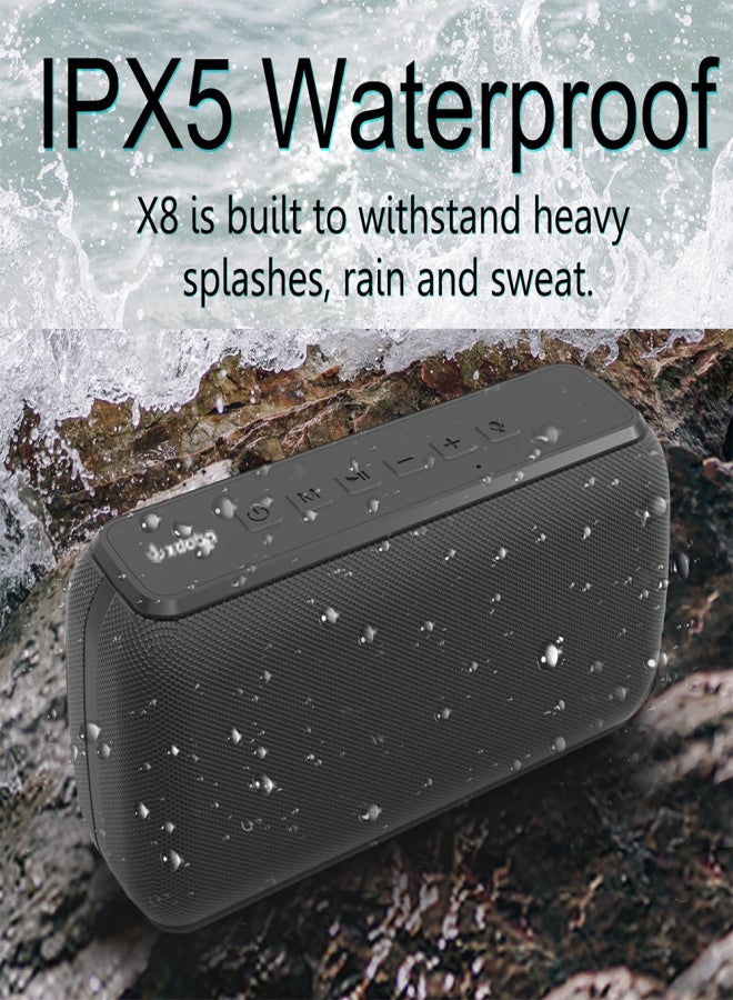 XDOBO X8II 60W Portable Wireless Speaker BT5.0 Technology IPX5 Waterproof Outdoor Speakers TWS Series Stereo Scene HiFi Sound AUX-in U Disk TF Card Long Playtime Subwoofer Portable Perfect for Party - Image 3