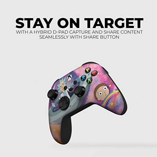 DreamController Schwifty Rickky & Mortty Custom X-box Controller Wireless compatible with X-box One/Series X/S Proudly Customized in USA with Permanent HYDRO-DIP Printing (NOT JUST A SKIN) - Image 5