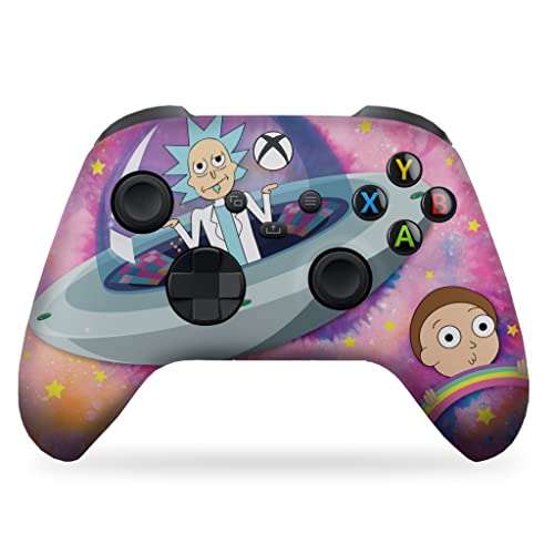 DreamController Schwifty Rickky & Mortty Custom X-box Controller Wireless compatible with X-box One/Series X/S Proudly Customized in USA with Permanent HYDRO-DIP Printing (NOT JUST A SKIN) - Image 1