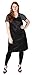A Size Above Size Above Plus Size Salon Stylist Apron, Cut for Curves, Neck Strap with Adjustable Snap Closure, Lower Pockets with Zippered Bottoms, Lightweight, Water Resistant Nylon/Poly, Black, 2X - Image 2
