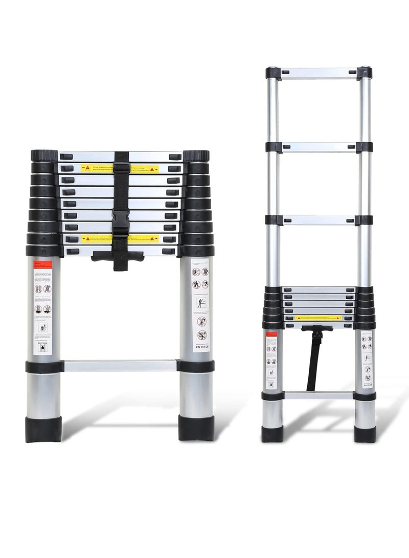 Insopia 12ft Extendable Telescopic Ladder, Large Folding Telescopic Ladder - Image 1