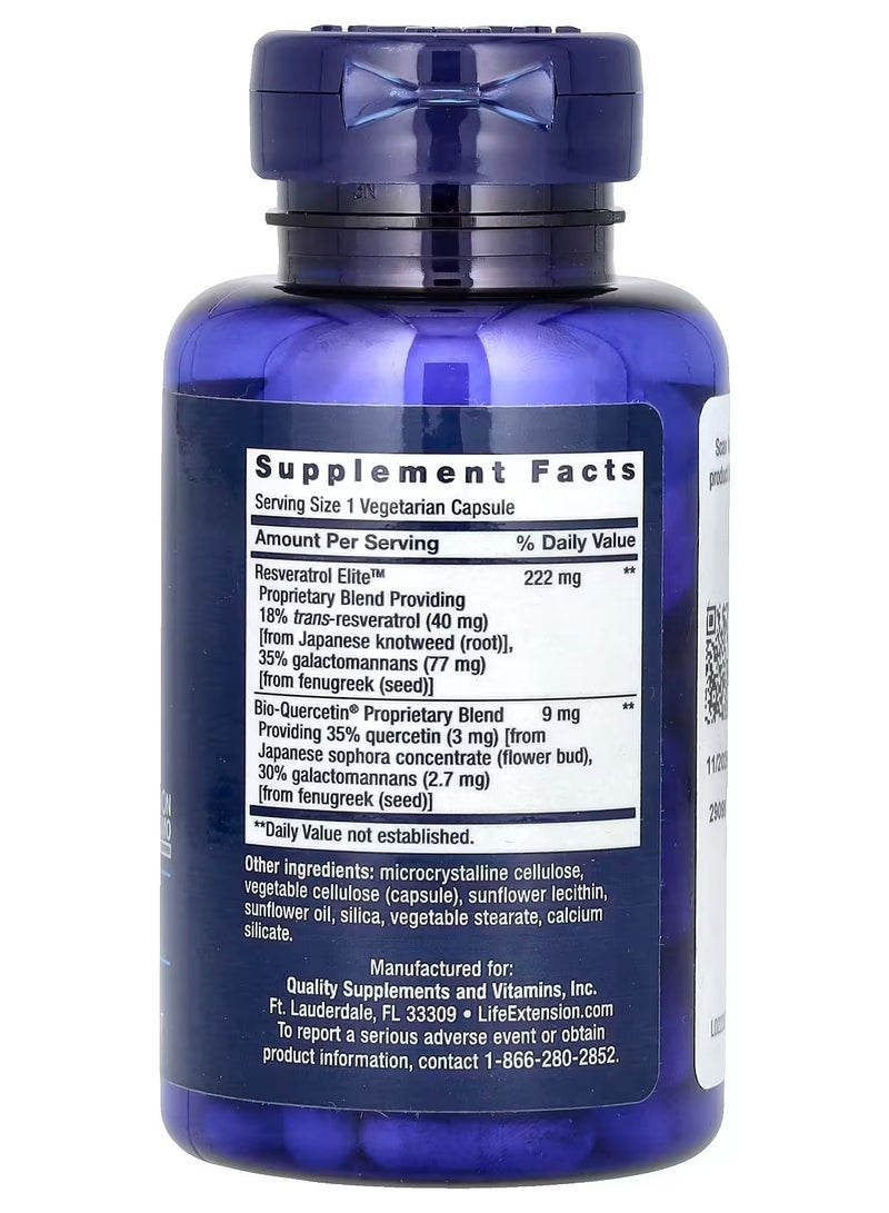 لايف إكستنشن تمديد الحياة، ريسفيراترول إليت المُحسَّن، 60 كبسولة نباتية - Image 2