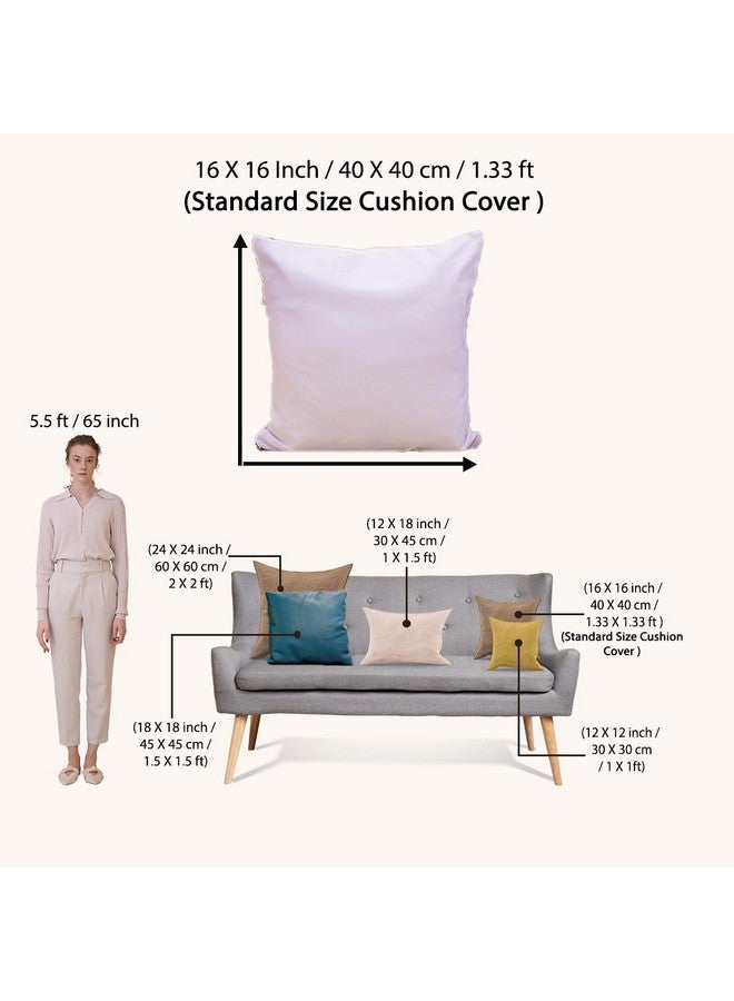 STITCHNEST أغطية وسائد من القطن والبوليستر بطبعات أنماط عرقية من ستشنيست، مجموعة من 5 (16 × 16 بوصة)(متعدد الألوان) - Image 5