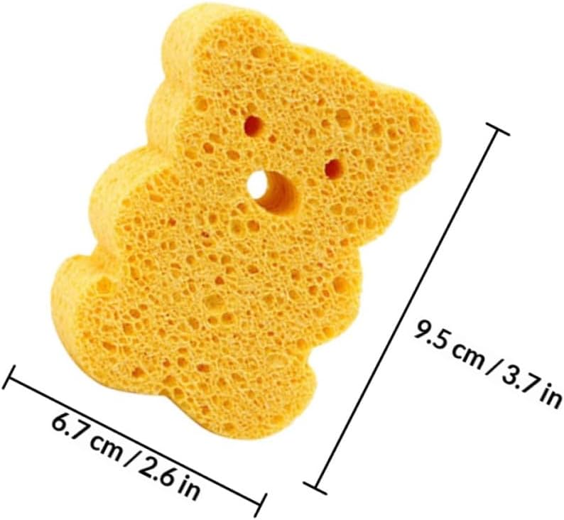 4pcs Bath Sponge Set Soft Newborn Body Scrubber Cartoon Design for Bathing Supplies - Image 2