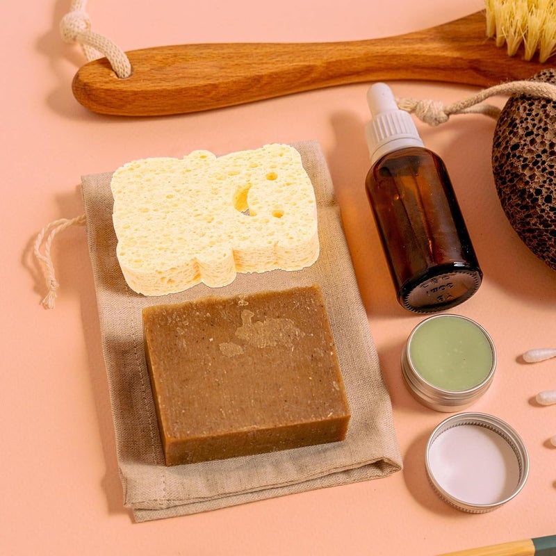 4pcs Bath Sponge Set Soft Newborn Body Scrubber Cartoon Design for Bathing Supplies - Image 5