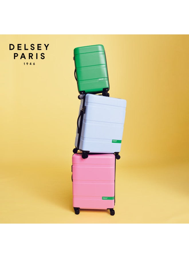 Delsey Benetton Limited Edition Hard Shell Pc Large Capacity Password Trolley Suitcase For Men And Women - Image 3