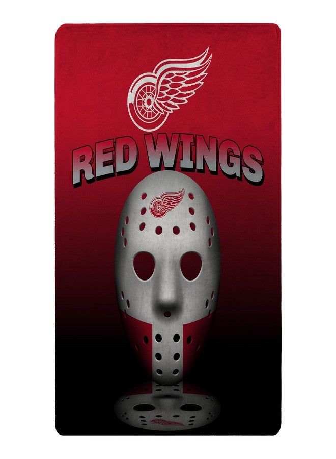 Northwest NHL Detroit Red Wings Grids Super Plush Micro Raschel Throw, 46-inches x 60-inches, Team Colors