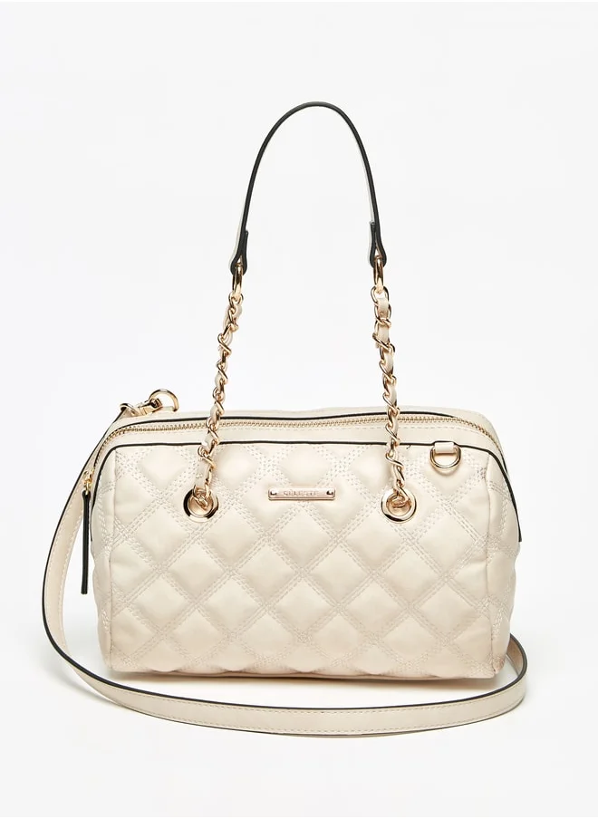 سيليست Women Quilted Bowler Bag With Zip Closure