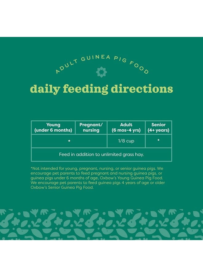 Oxbow Organic Bounty Guinea Pig Food, Adult Guinea Pig, Made with Oxbow Timothy Hay, USDA Organic Pet Food Pellets with Vitamin C, Small Animal Pet Products, Made in USA, High Fiber, 3 lb. bag - Image 3