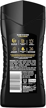 lynx 3 Pack of 225ml Lynx 12 Hour Refreshing Excite Crisp Coconut and Black Pepper Body wash for Feeling Clean and Fresh with Plantbased Moisturisers Keep Smelling Irresistible - Image 3