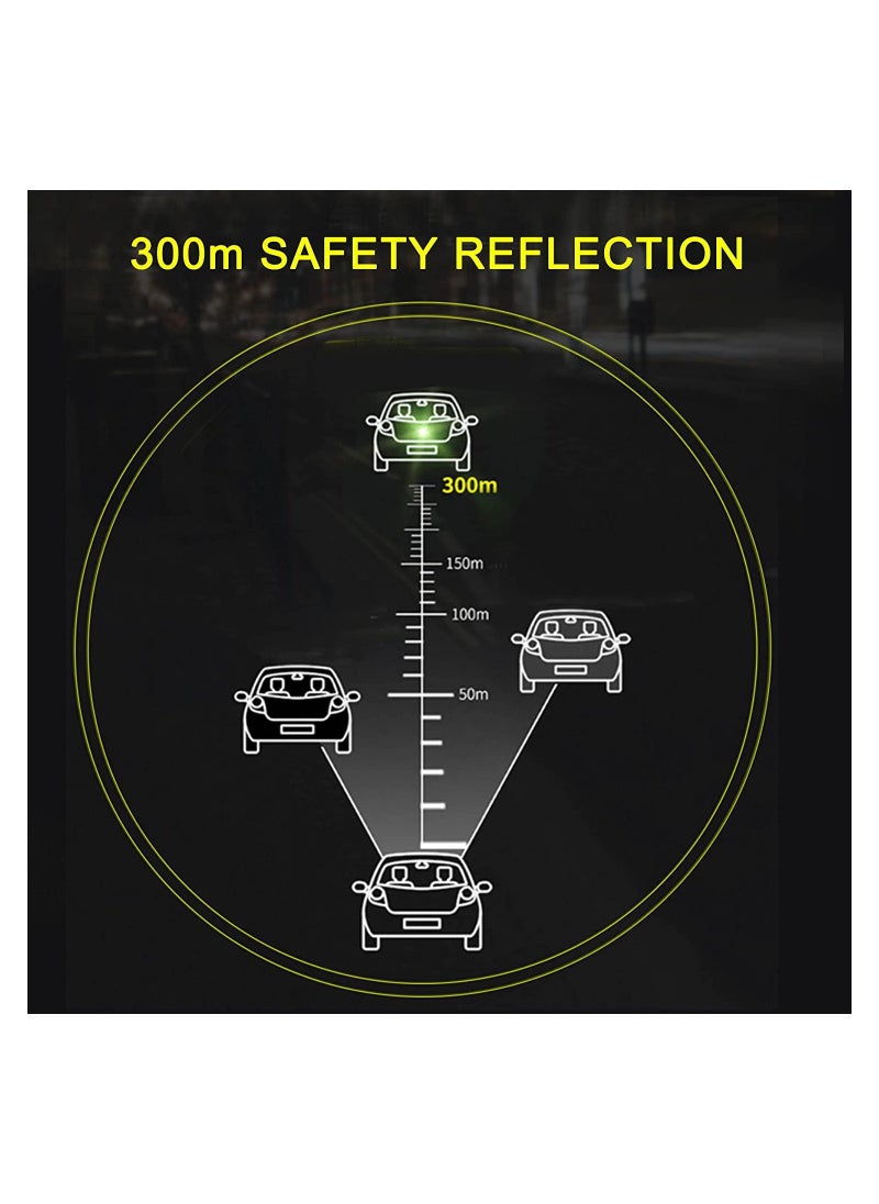 SYOSI - 6 Pieces Of Car Warning Safety Reflective Stickers Reflective Bumper Stickers Car Bumper Fender - Image 1