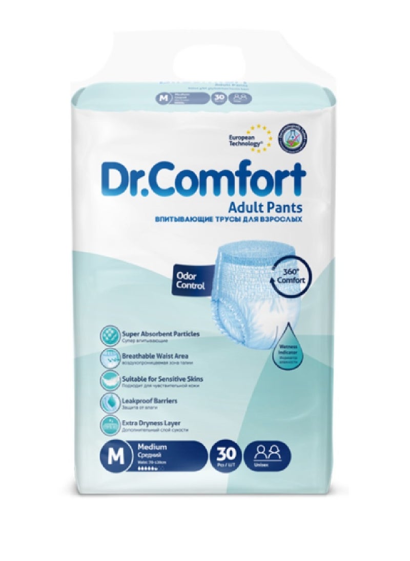 Dr. Comfort Adult Diaper Pants Medium 30 pcs 