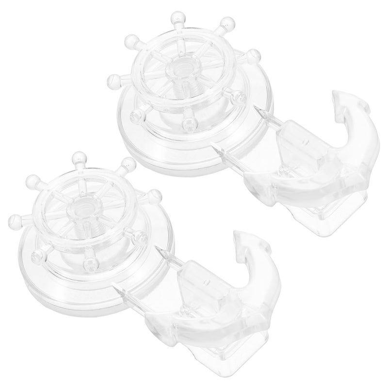 2 Pack Strong Suction Cup Hooks for Towel Robe Bathroom Storage and Decoration - Image 2