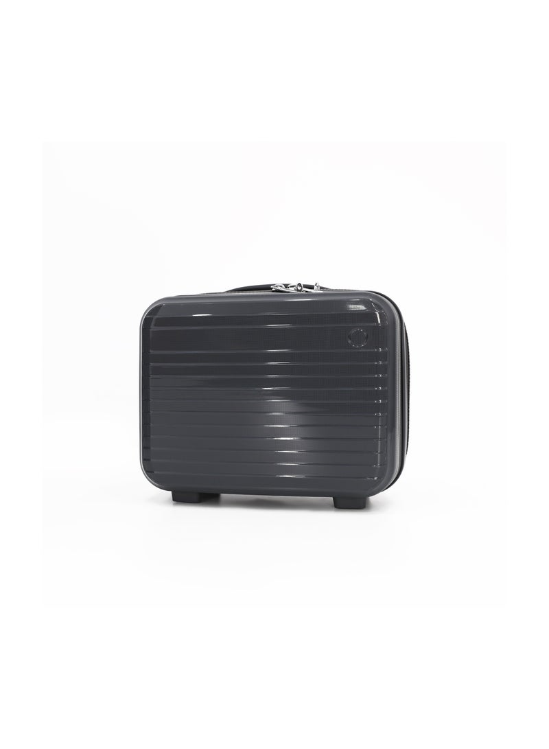 CAPITAL حقيبة سفر trolley صلبة من PP متينة 5 قطع، رمادي (BC-12، S-20، M-24، L-28، XL-32 بوصة) - Image 4