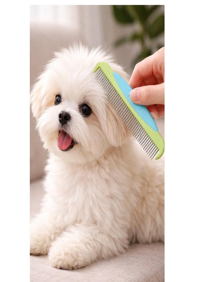 PUREPET Dog and Cat Grooming Rotating Pin Combs Choose Size or Full Set of Both Combs (7.25 in) - Image 3