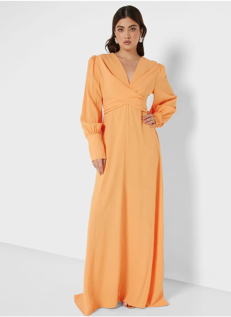 نوكتورن Puff Sleeve Dress