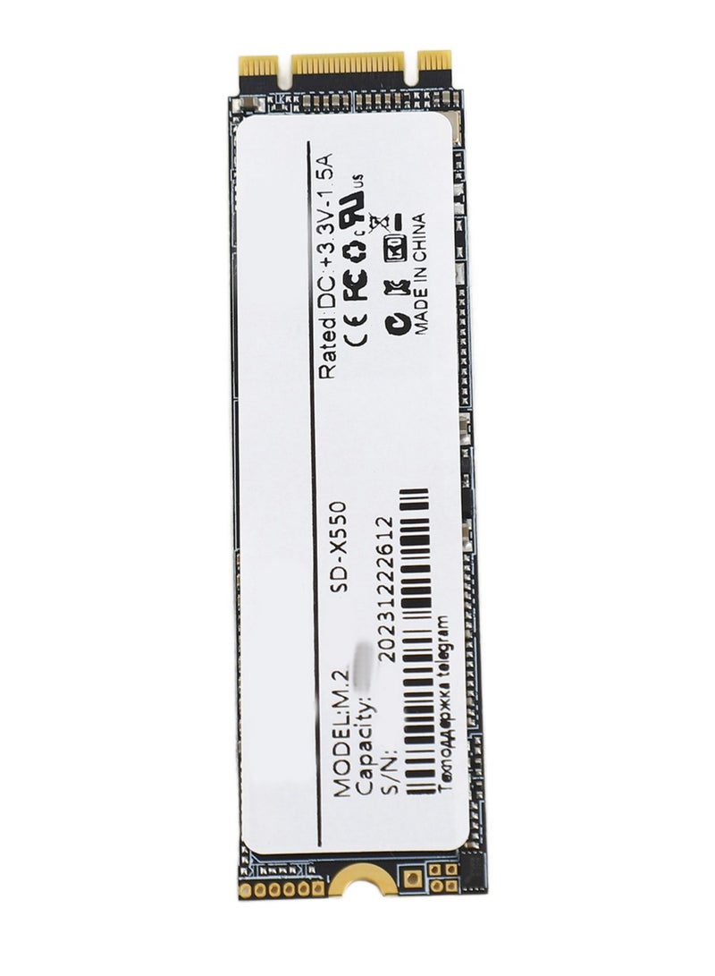 SSD Internal Solid State Drive 2TB, M.2 NGFF - Up to 520MB/s, with 3D TLC Flash Technology, Compatible with Desktop/Laptop/Notebook - Image 1