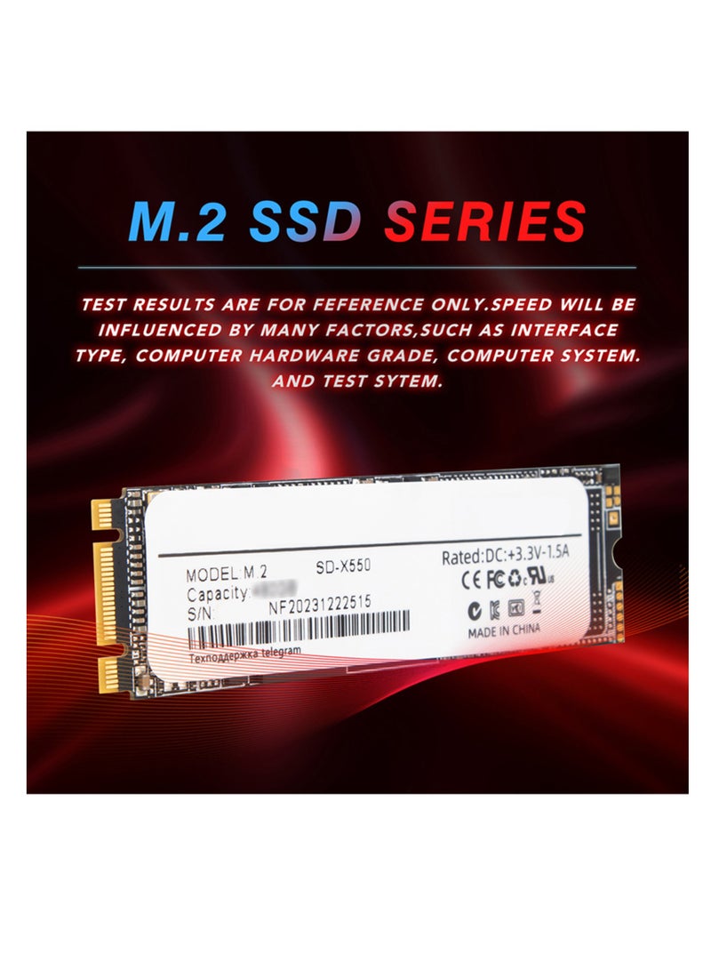 SSD Internal Solid State Drive 2TB, M.2 NGFF - Up to 520MB/s, with 3D TLC Flash Technology, Compatible with Desktop/Laptop/Notebook - Image 3