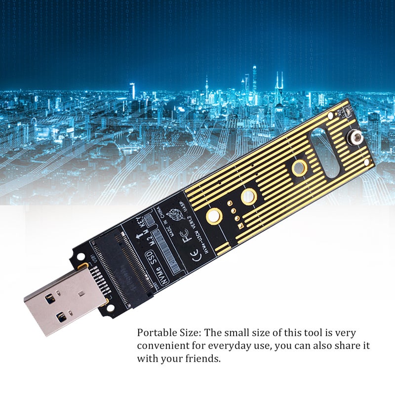 M.2 Portable NVME SSD to USB 3.1 Type-A Adapters No Driver Need Plug and Play - Image 4