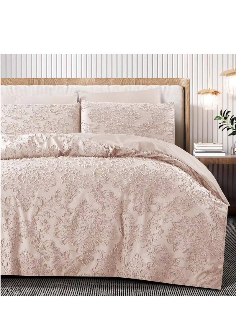 6PCS King Size Bed Sheets & Duvet Cover Set – 220x240cm – Soft, Comfortable, Ac-1 Elegant Bedding Ensemble