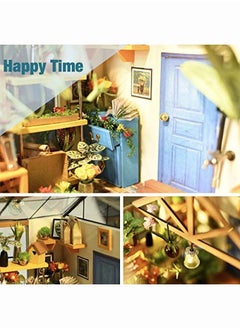 Rolife Diy Miniature Dollhouse Kitgreen House With Furniture And Ledwooden Dollhouse Kitbest Birthday And Valentine'S Day Gift For Women And Girls  - Image 3