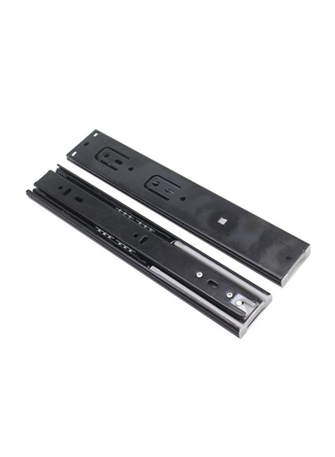 NIBEMINENT 2-Piece Ball Bearing Drawer Slide Black 18inch  - Image 1