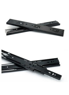 NIBEMINENT 2-Piece Ball Bearing Drawer Slide Black 18inch  - Image 5