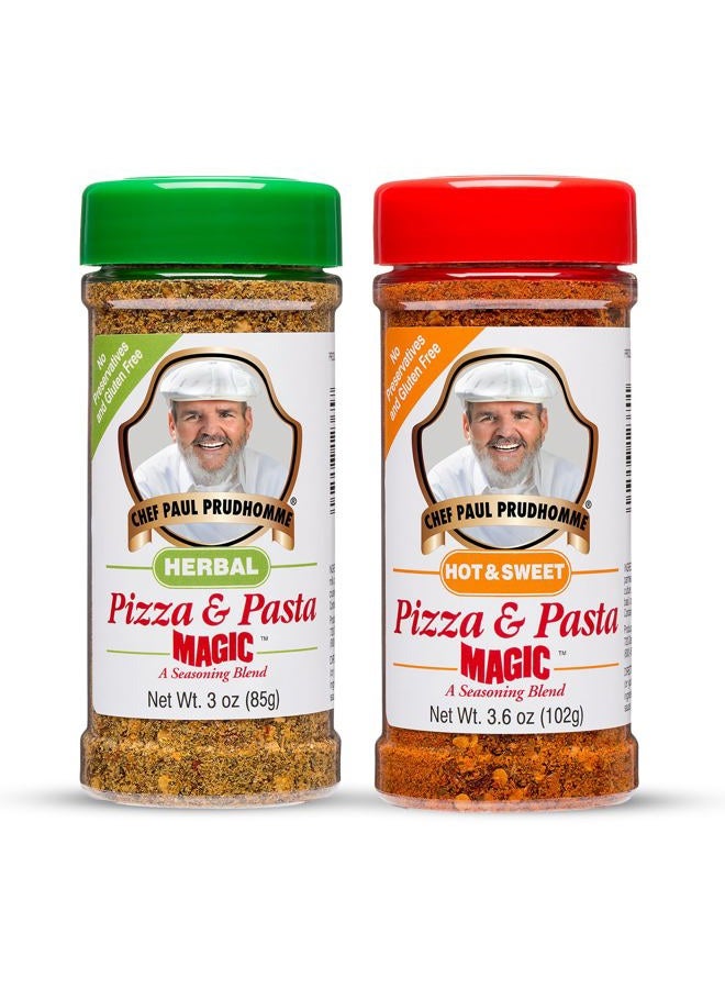 Chef Paul خلطات توابل برودوم السحرية حارة وحلوة للبيتزا والمعكرونة، بيتزا ومعكرونة بالأعشاب - Image 1