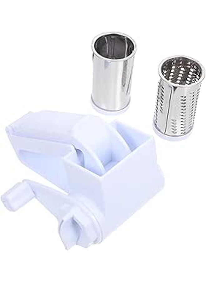 Stainless Steel Manual Rotary Cheese Grater With 3 Replacement Drums - Image 1