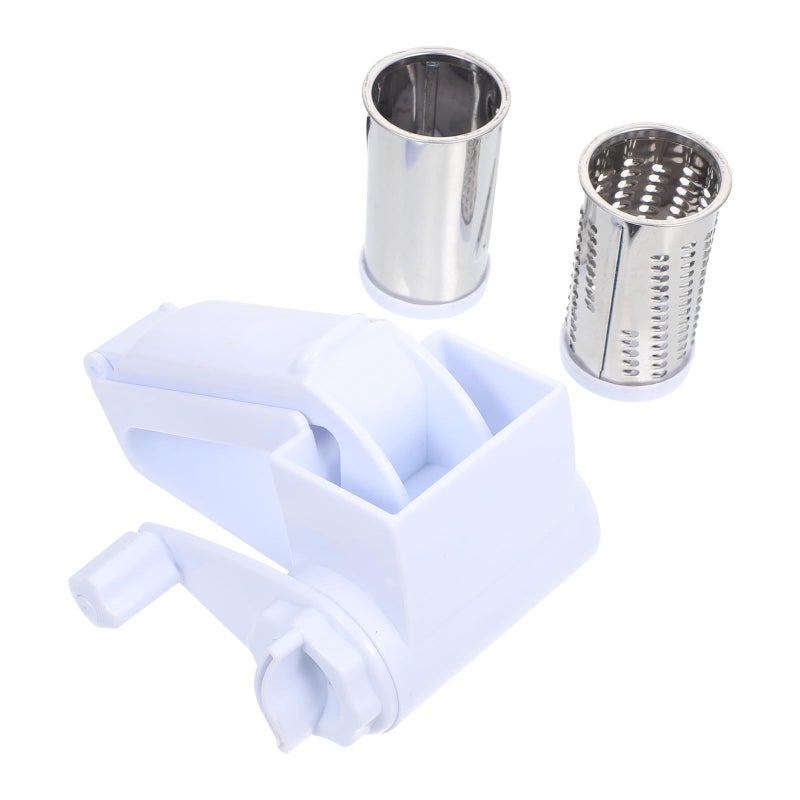 Stainless Steel Manual Rotary Cheese Grater With 3 Replacement Drums - Image 2