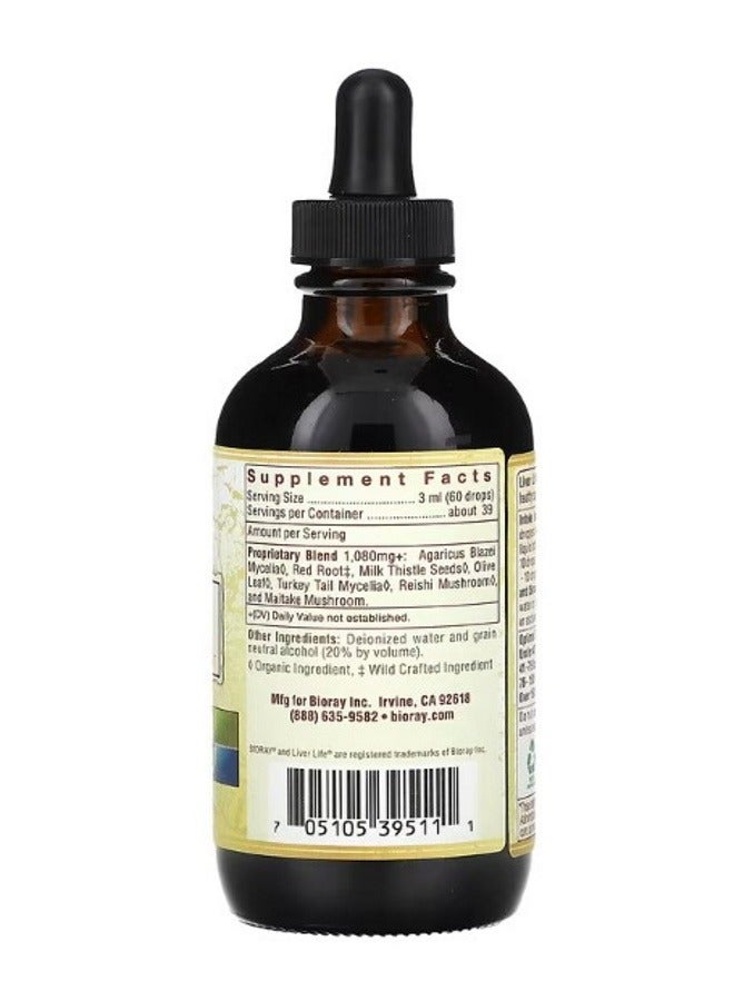 BIORAY Liver Life Revitalizing Liver Tonic 4 fl oz 118 ml - Image 2