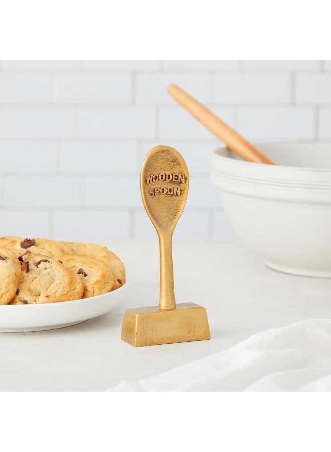 Juvale Wooden Spoon Trophy - Antique Bronze Award for Competitions and Parties - Image 4