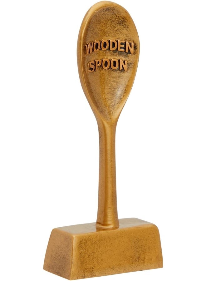 Juvale Wooden Spoon Trophy - Antique Bronze Award for Competitions and Parties - Image 1