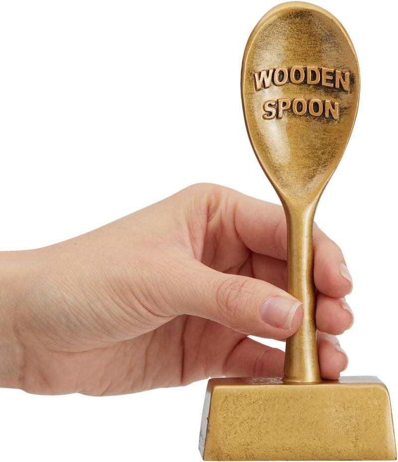 Juvale Wooden Spoon Trophy - Antique Bronze Award for Competitions and Parties - Image 5