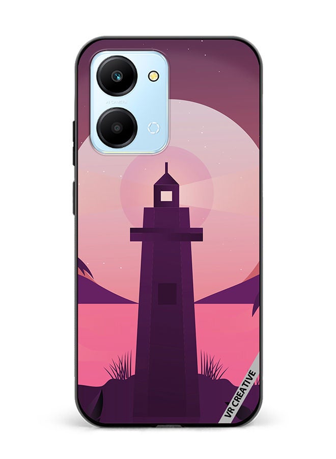 VR CREATIVE Protective Case Cover For Honor Play7T Lake House Design Multicolour - Image 1