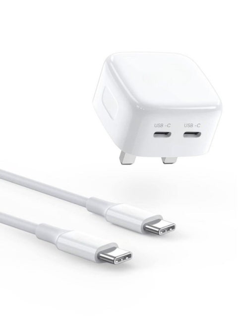 Iphone 15 Fast Charger Bundle 50w Foldable Usb C Power Adapter With 60w Cable