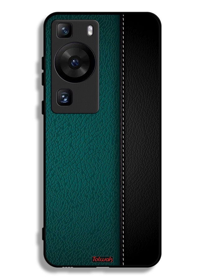 Tolwak Huawei P60 Pro Protective Case Cover Leather Pattern - Image 1