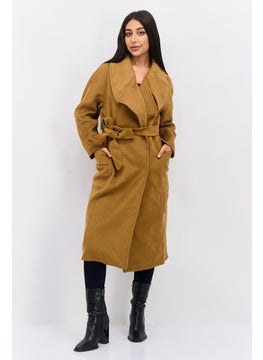 VERO MODA Women Solid Trench Coat, Brown  - Image 1