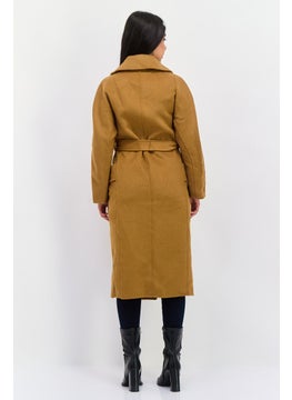 VERO MODA Women Solid Trench Coat, Brown  - Image 2