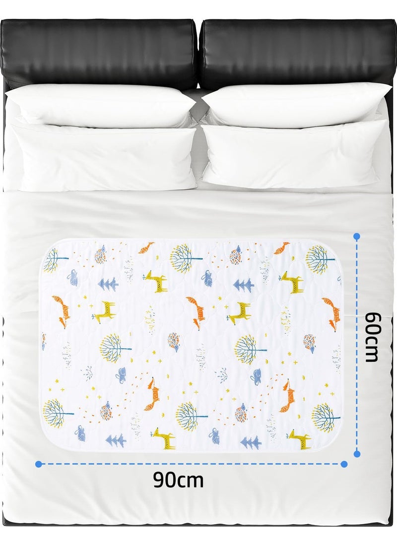 بيبي لاند وسادة سرير للتدريب على استخدام النونية قابلة للغسل ومقاومة للماء لترطيب السرير واقي مرتبة يناسب مفرد ممتاز المرحاض للاطفال الصغار 90 × 60 سم - Image 2