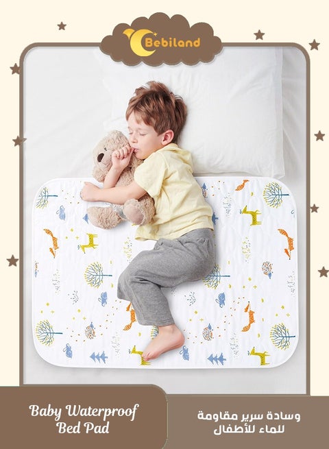 Potty Training Bed Pad, 90x60CM Washable Waterproof Bed, Wetting Mats Bed Wetting Mattress, Protector Fits for Toilet Training for Kids Toddler