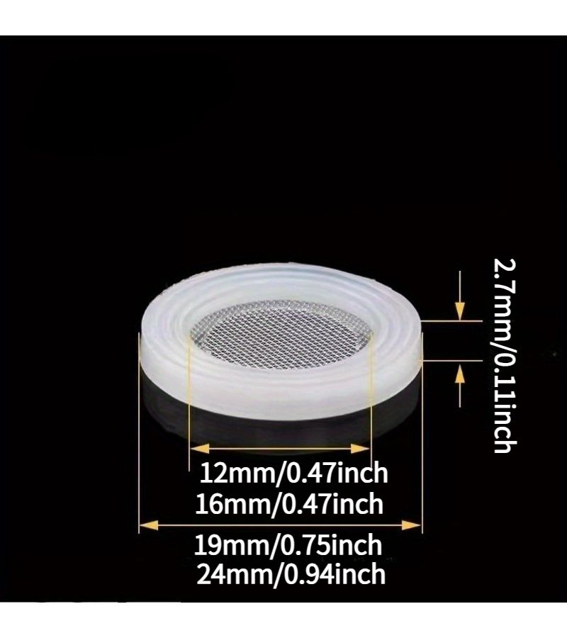 1 Set 15pcs Plus 15pcs 1 2 And 3 4 Inch Sealing Washers With Mesh Filters For Shower Hoses And Faucets Easy To Install - Image 3
