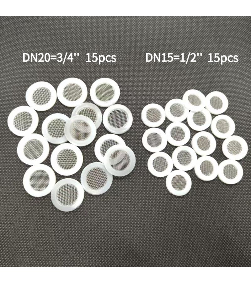1 Set 15pcs Plus 15pcs 1 2 And 3 4 Inch Sealing Washers With Mesh Filters For Shower Hoses And Faucets Easy To Install - Image 4