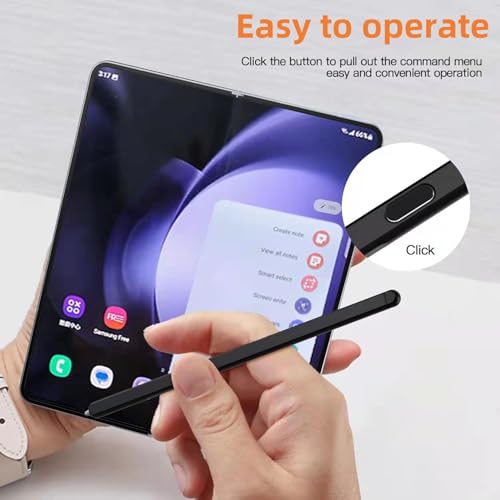 Bimahoo Z Fold 6 S Pen Fold Edition Replacement Compatible with Samsung Galaxy Z Fold 6 / Fold 5 Phone Only with 3 pcs Pen Tips (Black) - Image 4