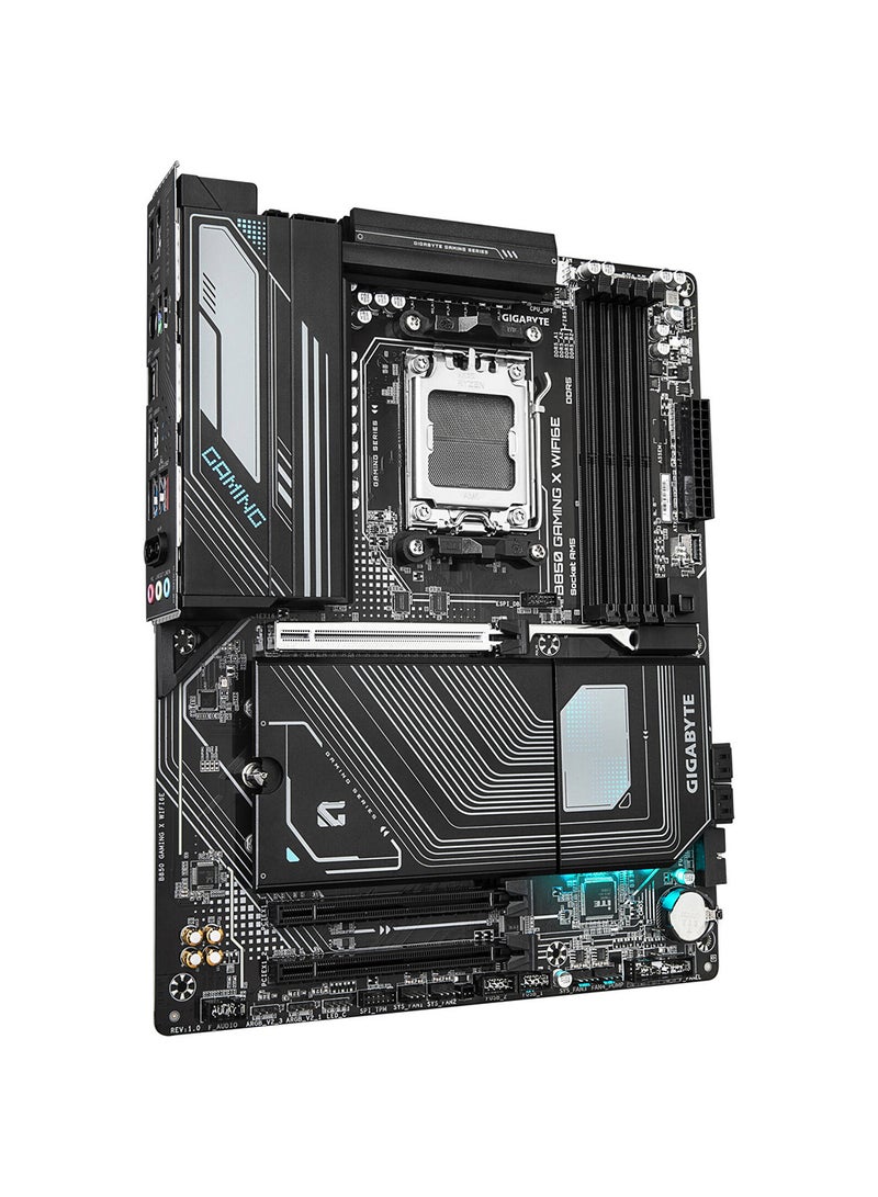 جيجابايت لوحة أم B850 GAMING X Wi-Fi6E AM5 ATX، شريحة AMD B850، 4x DDR5 DIMM، ذاكرة قصوى تصل إلى 256GB، 1 x PCIe 5.0 x16، 3 x M.2، واي فاي وبلوتوث، B850-GAMING-X-Wi-Fi6E - Image 3